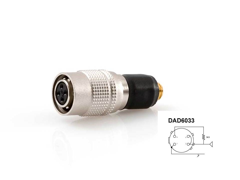 DPA DAD6033 DPA DAD6033 переходник c MicroDot на Audio-Technica ATW-T1000 D/ATW-T310/AEW-T1000/ATW-T701