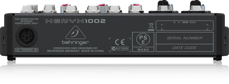 Behringer 1002 аналоговый микшер, 10 каналов, 2 мик. + 4 лин. стерео, 1 AUX, Main L/R- Jack