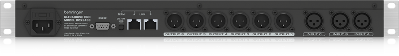 Behringer DCX2496 Цифровая сиcтема управления громкоговорителями 24 бит/ 96 кГц, 3 вх. - 6 вых, AES/EBU c SRC