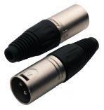 Rockcable RCL10000 P кабельный балансный разъем XLR male, 3 контакта, металл/ крышка пластик
