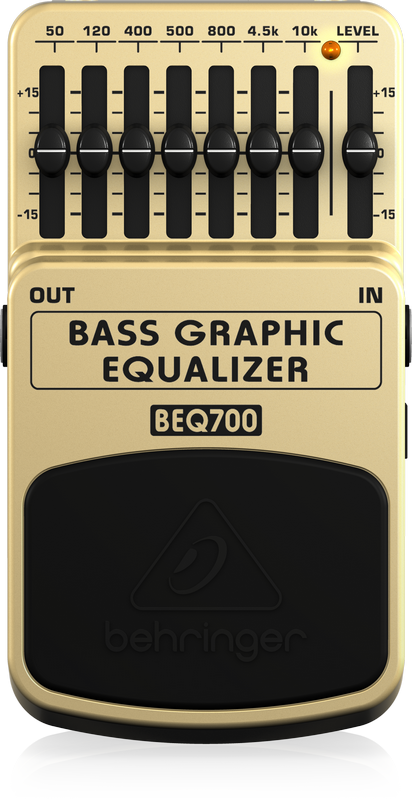 Behringer BEQ700 педаль 7-полосный эквалайзер для бас-гитар и клавишных