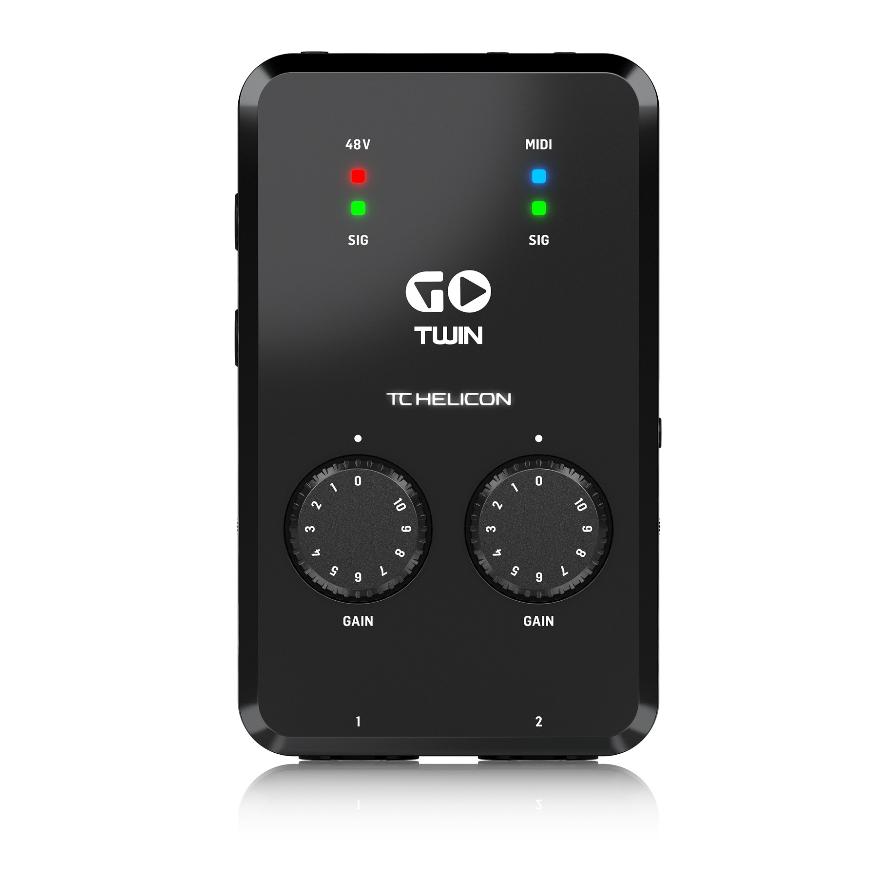 TC HELICON GO TWIN - интерфейс высокого разрешения для мобильных устройств,  2-х канальный Аудио/MIDI