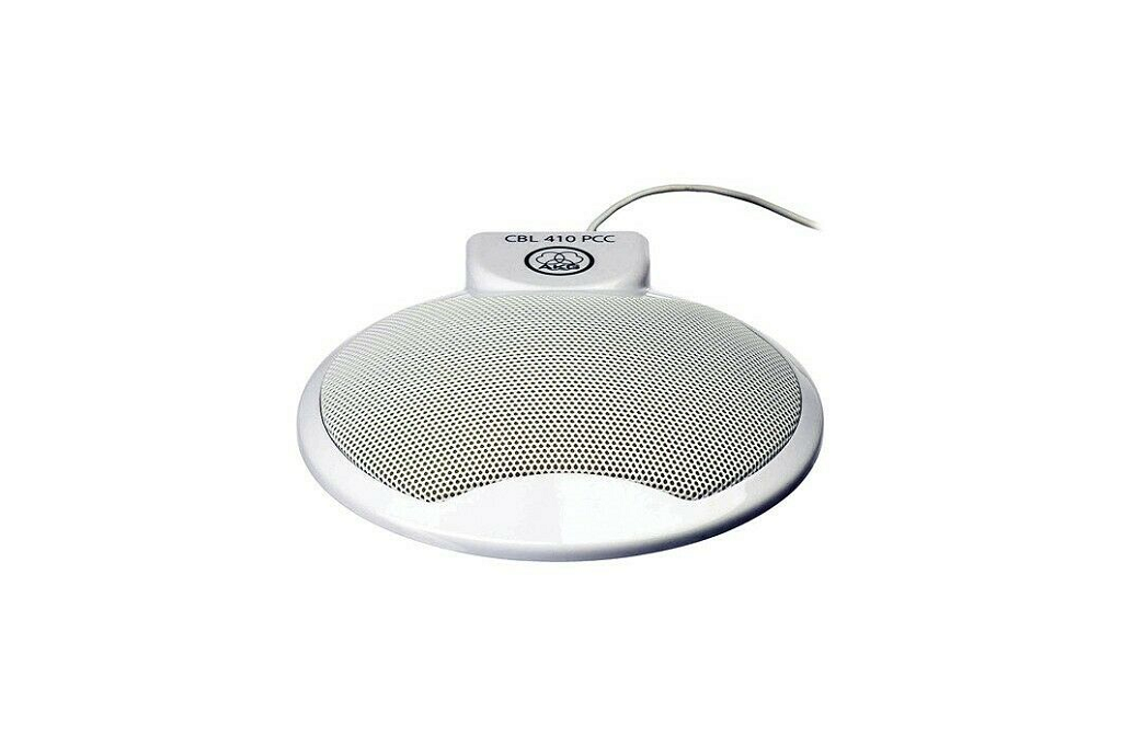 AKG CBL410PCC WHITE белый настольный конференционный микрофон, всенаправленный, разъём 3,5мм stereo jack, 20-20000Гц, 3,88мВ/Па