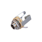 Neutrik NYS229 панельный разъём Jack 6.3мм гнездо TS (моно). металлический корпус, резьба длиной 3.5мм