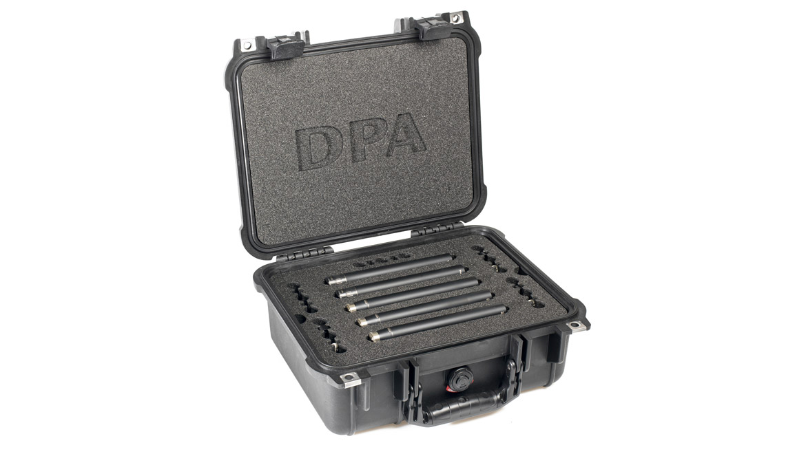 DPA 5006-11A (Surround Kit) комплект из трех микрофонов 4006А и двух микрофонов 4011А с держателями и ветрозащитами в пластиковом кейсе
