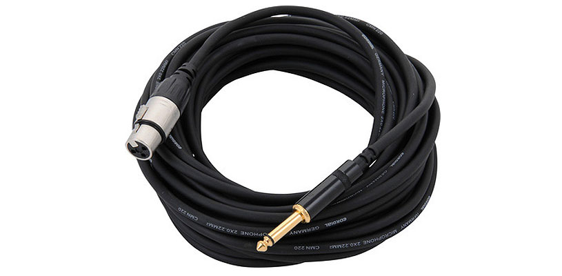 Cordial CCM 5 FP микрофонный кабель XLR female/джек моно 6.3мм, 5.0м, черный