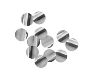 Конфетти металлизированное Круги 41мм серебро Конфетти металлизированное Круги 41мм серебро