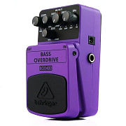 Behringer BOD400 педаль овердрайв с аутентичным ламповым звучанием для бас-гитар