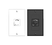 POWERSOFT WMP LEVEL DECORA BK+WH - настен. контроллер управ-я громкостью, черн. и бел. рамки, прямоу