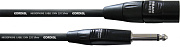 Cordial CIM 5 MP микрофонный кабель XLR male/джек моно 6.3мм, 5.0м, черный