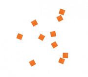 Конфетти бумажное 6х6мм оранжевое Конфетти бумажное 6х6мм оранжевое