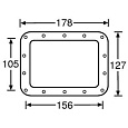 ADAM HALL 34095 - подкладка для 34085, металл, 178х127 мм