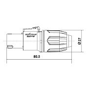 Разъем RS4FP-WP-Grey