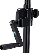 K&M 21338-000-55 стойка для АС с замком-ручкой, без основания, черная, 1040-1605 мм