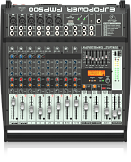 BEHRINGER PMP500 - микшер с усилителем, 500Вт, 5 каналов, 7 полосный графический эквалайзер