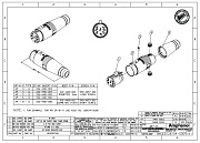 AMPHENOL AP-6-11 - разъем кабельный 6 контактов 'мама ', корпус - пластик, черный