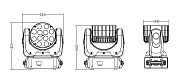 INVOLIGHT LEDMH1210B - голова вращения (WASH), LED 12x 10 Вт RGBW, DMX-512