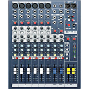 SOUNDCRAFT EPM6 - микш. пульт 6 моно, 2 стерео, 2 Aux, фейдеры 60мм. Возможен монтаж в рэк, крепле