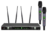 Профессиональная беспроводная микрофонная система US-102 с кейсом (572-611,8MHz)