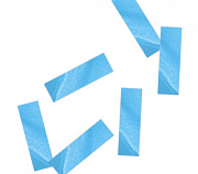 Конфетти бумажное 17х55мм голубое Конфетти бумажное 17х55мм голубое