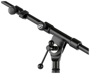 K&M 21090-300-55 микрофонная стойка "журавль", телескопическая стрела, черная, 900-1605 мм