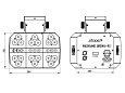 Прибор световых эффектов WASHBANK 18x8WU-9S