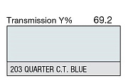 Светофильтр LEE Filters №203 Quarter C.T. Blue