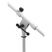 ONSTAGE MS7801W - микрофонная стойка-журавль, тренога, регулируемая высота, цвет белый