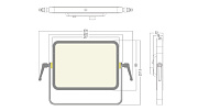 Широкоугольный светильник типа «soft-panel» SS5521TC Y-PLANO 500 TC