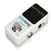 TC ELECTRONIC POLYTUNE 3 MINI - хроматический тюнер с полифоническим режимом и отключаемым буфером