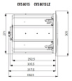TANNOY CVS 801S потолочный сабвуфер с колпаком, 200Вт прог, 8Ом, 8", 53Гц-200Гц(+/-10 дБ), 70В/100В, 80/40/20/10 Вт, SLP 118 дБ пик.Белый