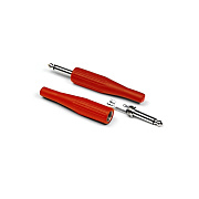 INVOTONE J180 R - джек моно, кабельный, 6.3 мм, цвет красный, корпус пластик