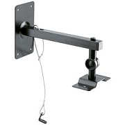 K&M 24195-000-55 настенный/ потолочный держатель для АС, угол наклона 0°-90°, поворот 360°, черный