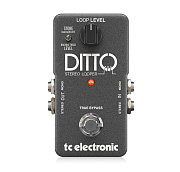 TC Electronic DITTO STEREO LOOPER педаль лупер, режим стерео, бесконечное наложение, редактрование через USB, стерео вход и выход Jack