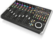 Behringer X-TOUCH - компактный Ethernet/USB/MIDI- контроллер DAW, 9 моториз.фейдеров 100 мм, 8LCD