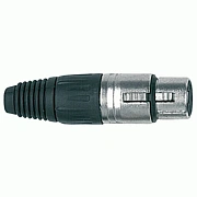 PROEL XLR3FV - разъем XLR 3Р, мама, кабельный, корпус металл / пластик