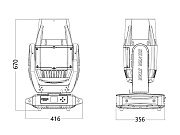 Поворотная «голова» SPOT/BEAM SS676SCM NEPTUNE 400 HYBRID