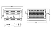 Мощный широкоугольный светильник типа «soft-panel» SS5541SC  PLANO/SDO MK2 (5600К)