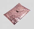 Конфетти металлизированное 6х6мм розовое золото