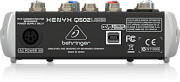 Behringer Q502USB аналоговый микшер, 5 каналов, 1 мик. + 2 лин. стерео, USB-audio, Main L/R- Jack, 1 компрессор