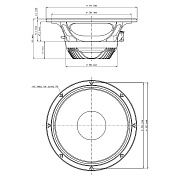 EIGHTEEN SOUND 12ND830/8 - 12' динамик СЧ, неодим, 8 Ом, 450 Вт AES, 99 дБ, 53...5000 Гц