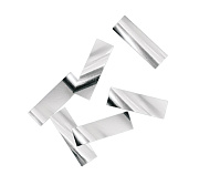 Металлизированное конфетти 17х55мм серебро Металлизированное конфетти 17х55мм серебро