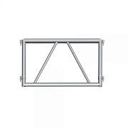 INVOLIGHT STS-110 - ферма плоская, прямая, 1100x700 мм, сечение: 50 мм