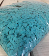 Конфетти бумажное 6х6мм голубое
