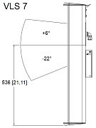 TANNOY VLS 7 EN54 (black) VLS 7 EN54 звуковая колонна, IP65, 7x3,5", RMS150Вт/Пик.600Вт 12Ом, 70В/100В,150/75/37,5/19Вт, -3дБ 150Гц-11кГц, SPL 118 дБ пик,130°x(+6°-22°)