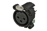 Neutrik NC3FAV1 панельный разъем XLR female, вертикальная установка на ПП