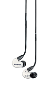 Shure SE215DYWH+UNI-EFS AONIC 215 SE215DYWH+UNI-EFS AONIC 215 внутриканальные наушники, технология Sound Isolating, микрофон, съемный кабель. Белые