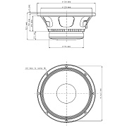 EIGHTEEN SOUND 10MB400/8 - 10' динамик среднебасовый, 8 Ом, 250 Вт AES, 100.5dB, 65...6100 Гц