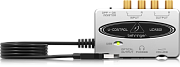 BEHRINGER UCA202 - аудиоинтерфейс USB, 16 бит/48 кГц, 2входа, 2 выхода, SPDIF