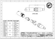 AMPHENOL AC3MMB - разъем XLR кабельный папа , 3 контакта, точеные контакты, цвет - черный